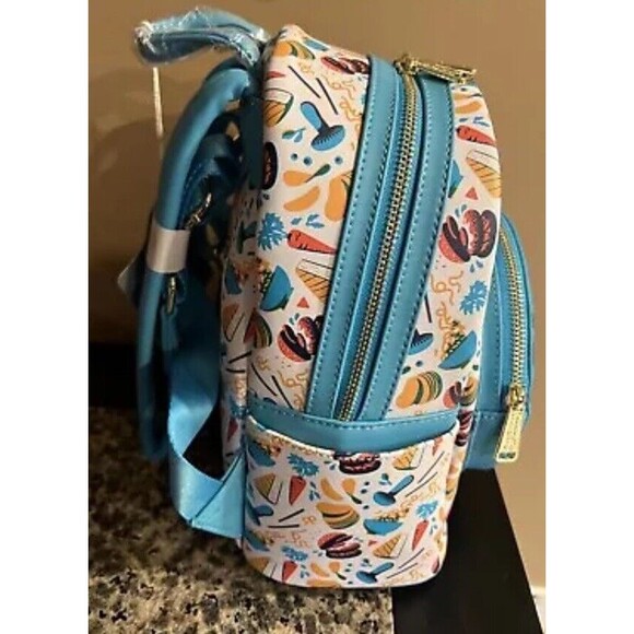 Disney Epcot Food And Wine Festival Loungefly Mini Backpack Spaceship Earth NEW main image 6
